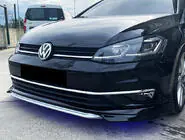 Volkswagen Golf 7/E-Golf 2012–2020 Etuhelman lip-lisäosa DPT V-1 (vakio puskurille, 2017-2019, maalattava) kuva 1