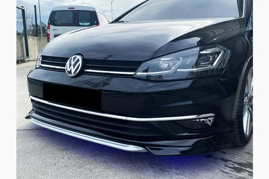 Volkswagen Golf 7/E-Golf 2012–2020 Etuhelman lip-lisäosa DPT V-1 (vakio puskurille, 2017-2019, maalattava) Image