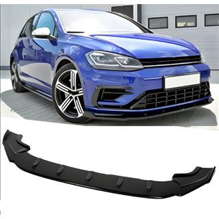 DPT V-4 etupuskurin lipaspoileri (R / R-Line HB, 2017-2019, kiiltävän musta) Volkswagen Golf 7/E-Golf 2012–2020 kuva 1