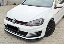 Volkswagen Golf 7/E-Golf 2012–2020 Etulippa DPT V-2 (GTI, 2012-2017, kiiltävä musta) kuva 5