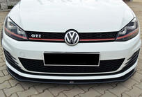 Volkswagen Golf 7/E-Golf 2012–2020 Etulippa DPT V-2 (GTI, 2012-2017, kiiltävä musta) kuva 3