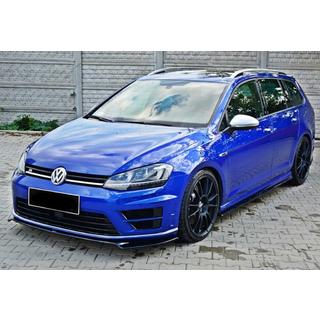 DPT V-2 etupuskurin lip spoileri (R / R-Line HB, 2012-2017, kiiltävä musta) Volkswagen Golf 7/E-Golf 2012–2020 kuva 1