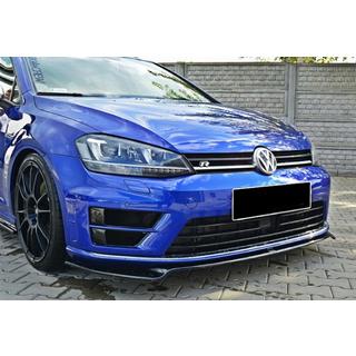 DPT V-2 etupuskurin lip spoileri (R / R-Line HB, 2012-2017, kiiltävä musta) Volkswagen Golf 7/E-Golf 2012–2020 kuva 2