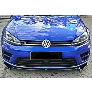 DPT V-2 etupuskurin lip spoileri (R / R-Line HB, 2012-2017, kiiltävä musta) Volkswagen Golf 7/E-Golf 2012–2020 kuva 3