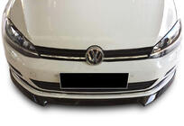 Volkswagen Golf 7/E-Golf 2012–2020 Etupuskurin lip-spoileri DPT V-4 (alkuperäiselle puskurille, 2012-2017, kiiltävä musta) kuva 2