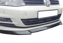 Volkswagen Golf 7/E-Golf 2012–2020 Etupuskurin lip-spoileri DPT V-4 (alkuperäiselle puskurille, 2012-2017, kiiltävä musta) kuva 3
