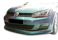 Volkswagen Golf 7/E-Golf 2012–2020 Etupuskurin lipa DPT V-2 (alkuperäiselle puskurille, 2012-2017, kiiltävä musta) kuva 2