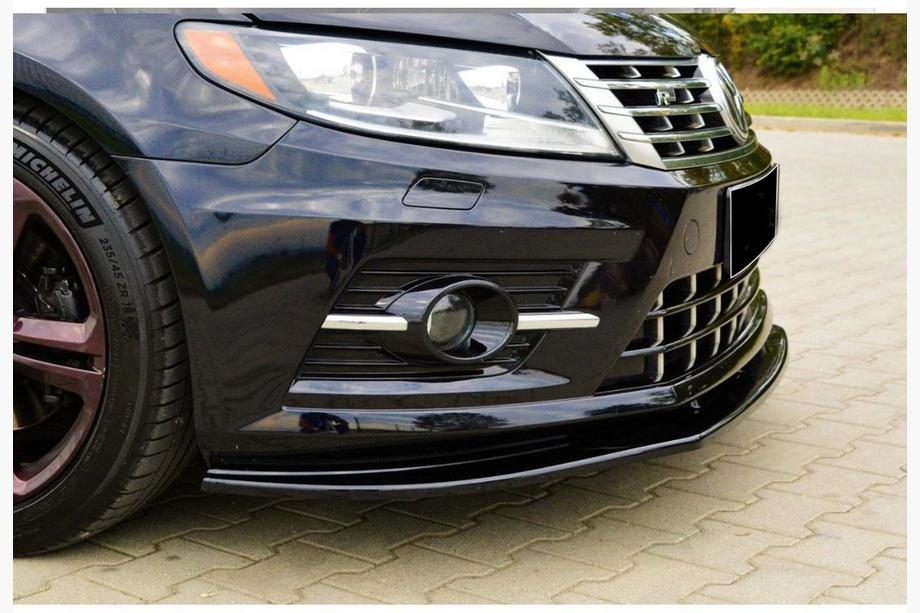Volkswagen Passat CC 2008–2017 Etupuskurin lipspoileri DPT (R-Line, 2008-2011, kiiltävä musta) Image