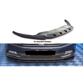 Etupuskurin lip-spoileri DPT V-1 (2015-2019 EU, kiiltävän musta) Volkswagen Passat B8 2015–2023 kuva 1