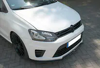 Volkswagen Polo 2010–2017 Etupuskurin lip-spoileri DPT V-1 (musta kiiltävä) kuva 1