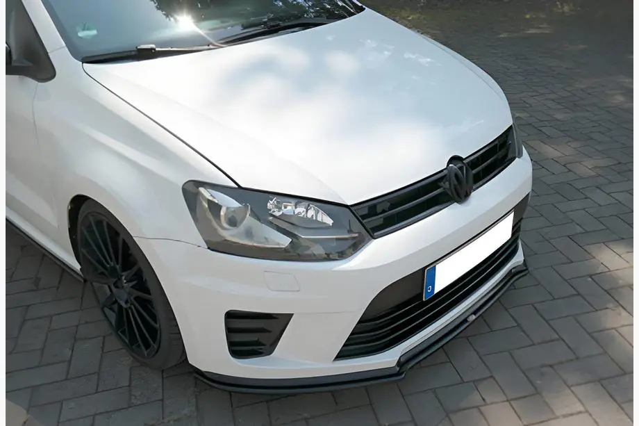 Volkswagen Polo 2010–2017 Etupuskurin lip-spoileri DPT V-1 (musta kiiltävä) Image
