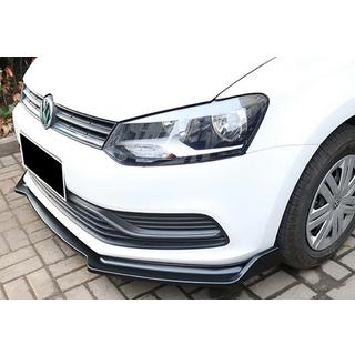 Etupuskurin lip-spoileri DPT V-2 (kiiltävä musta) Volkswagen Polo 2010–2017 kuva 1