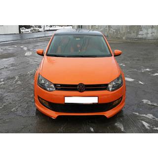 Etupuskurin lip spoiler DPT (2009-2013, musta kiiltävä) Volkswagen Polo 2010–2017