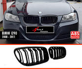 BMW 3-sarja E90/E91 2005–2011 M-Look munuaismaski (2008-2011, kiiltävän musta) kuva 2