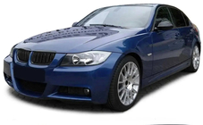 BMW 3-sarja E90/E91 2005–2011 Munuaissäleikkö M-Look (E-90/91, 2005-2008, kiiltävä musta) kuva 4