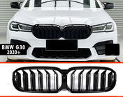 BMW 5-sarja G30/G31 2017–2023 Munuaismaskit M-Look (2021-2023, kiiltävä musta) Kamera-aukolle kuva 3