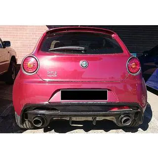 Takadiffuusori DPT (kiiltävä musta) Alfa Romeo MiTo 2008–2018 kuva 2