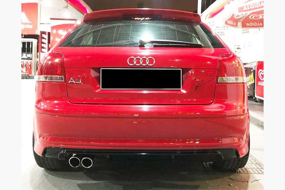 Audi A3 2003–2012 Takalusdiffuusori DPT (2005-2008, Coupe, kiiltävä musta) Image