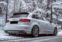 Audi A3 2012–2020 Takadiffuusori DPT V-1 (2012-2016, HB, kiiltävän musta) kuva 1