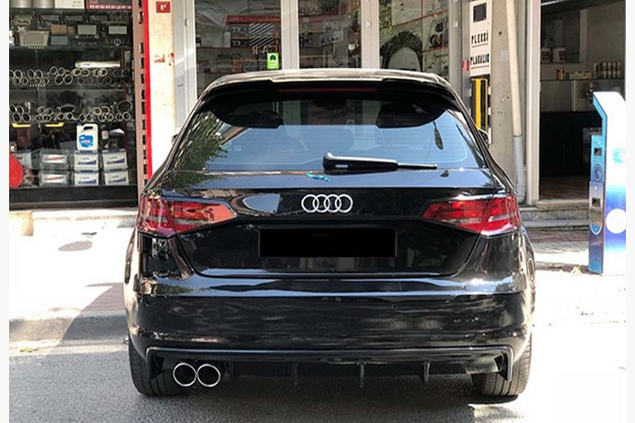 Audi A3 2012–2020 Takadiffuusori DPT V-2 (2012-2016, HB, kiiltävän musta) Image