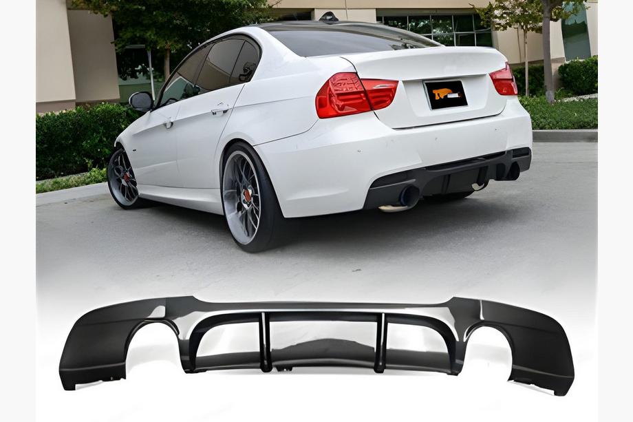 BMW 3-sarja E90/E91 2005–2011 Takadiffuusori DPT V-4 (E90 M-Sport, kiiltävä musta) Image