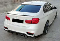BMW 3-sarja F30/F31 2012–2019 Takadiffuusori DPT V-1 (M3:lle, kiiltävän musta) kuva 2