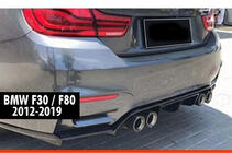 BMW 3-sarja F30/F31 2012–2019 Takaldiffuusori DPT V-2 (Vorstainer, kiiltävä musta) kuva 1