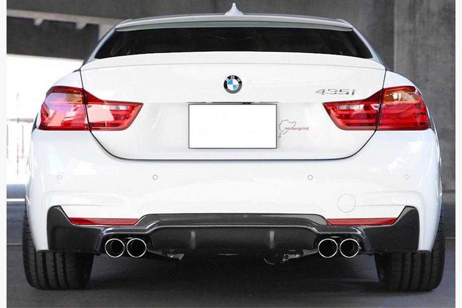 BMW 4-sarja F32/F33/F36 2012–2020 Takal diffuusori DPT V-2 (M-Performans, kiiltävän musta) Image