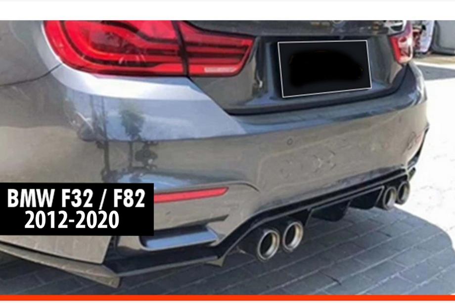 BMW 4-sarja F32/F33/F36 2012–2020 Takadiffuusori DPT V-4 (M-4 Vorstainer, kiiltävä musta) Image