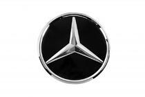 Mercedes GLC Coupé C253 2016–2023 Poistotuote – etumerkki lasin alla, kromireunus a0008880111 kuva 1