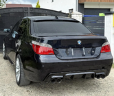 BMW 5-sarja E60/E61 2003–2010 Taka diffuusori DPT V-2 (M-Sport, kiiltävän musta) kuva 2