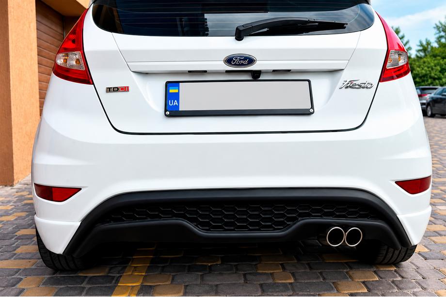 Ford Fiesta 2008–2017 Takadiffuusori DPT V-3 (HB, mattamusta) Image