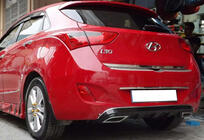Hyundai I-30 2012–2017 Takadiffuusori DPT V-1 (kiiltävä musta) kuva 2
