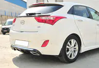 Hyundai I-30 2012–2017 Takadiffuusori DPT V-2 (kiiltävä musta) kuva 2