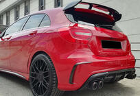 Mercedes A-sarja W176 2012–2018 DPT-takadiffuusori (2012-2015, Brabus, kiiltävän musta) kuva 4