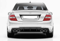 Mercedes C-sarja W204 2007–2015 Takadiffuusori DPT (2011-2014, AMG SD, kiiltävän musta) kuva 3