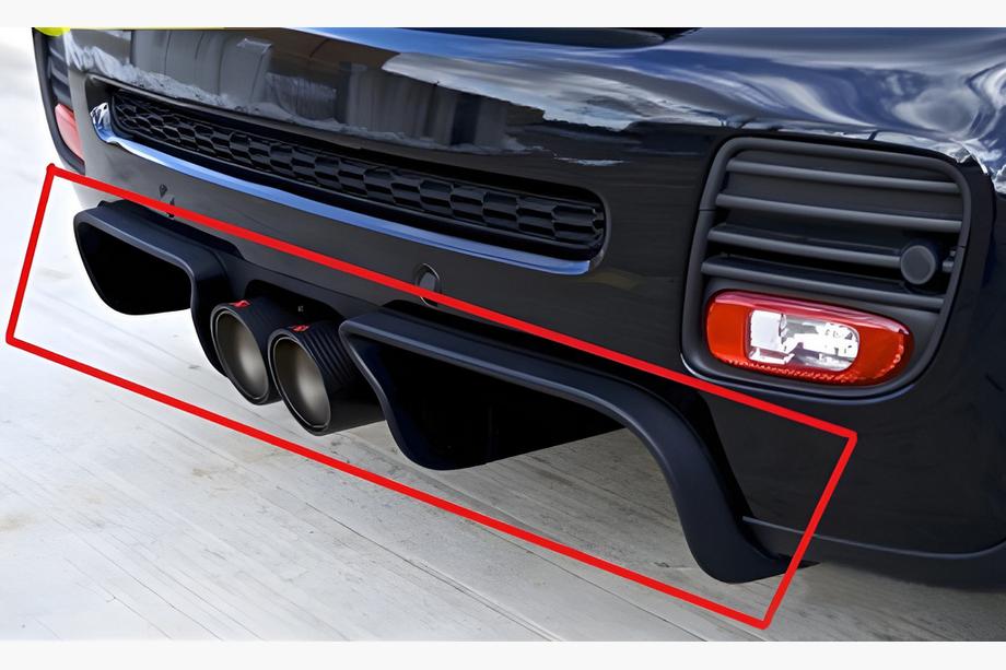 Mini Clubman R55/R56 2007–2014 Takadiffuusori DPT R56 (kiiltävä musta) Image