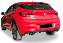 Opel Astra K 2016–2021 Takadiffuusori DPT V-3 (HB, kiiltävä musta) kuva 1