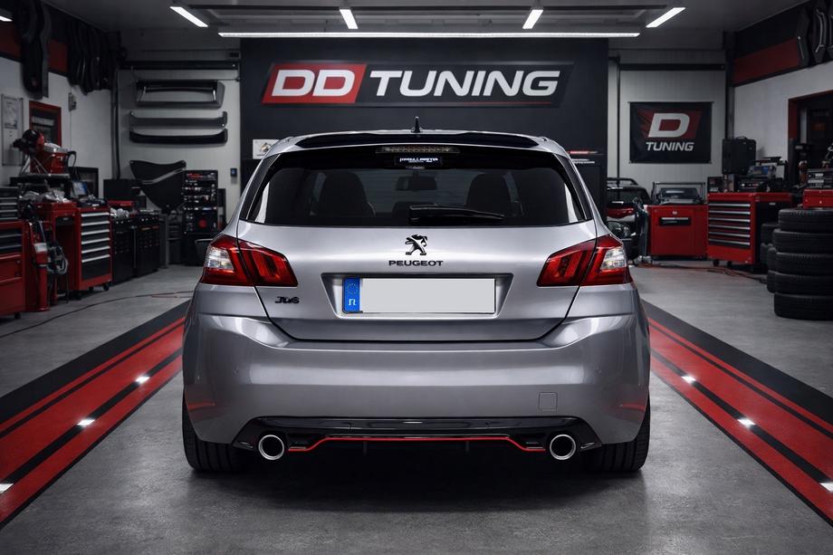 Peugeot 308 2014–2021 Takadiffuusori DPT (HB, kiiltävän musta) Image