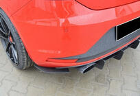 Seat Leon 2013–2020 Takadiffuusori DPT V-6 (2013-2016, kiiltävä musta) kuva 4