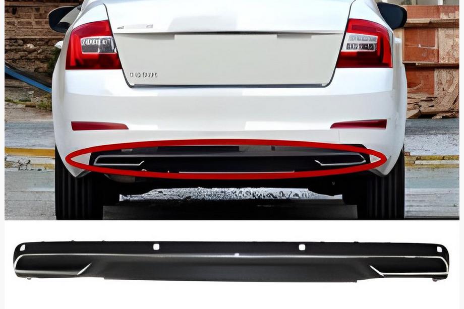 Skoda Octavia III A7 2013–2019 Takadiffuusori DPT V-3 (LB, mattamusta) Image