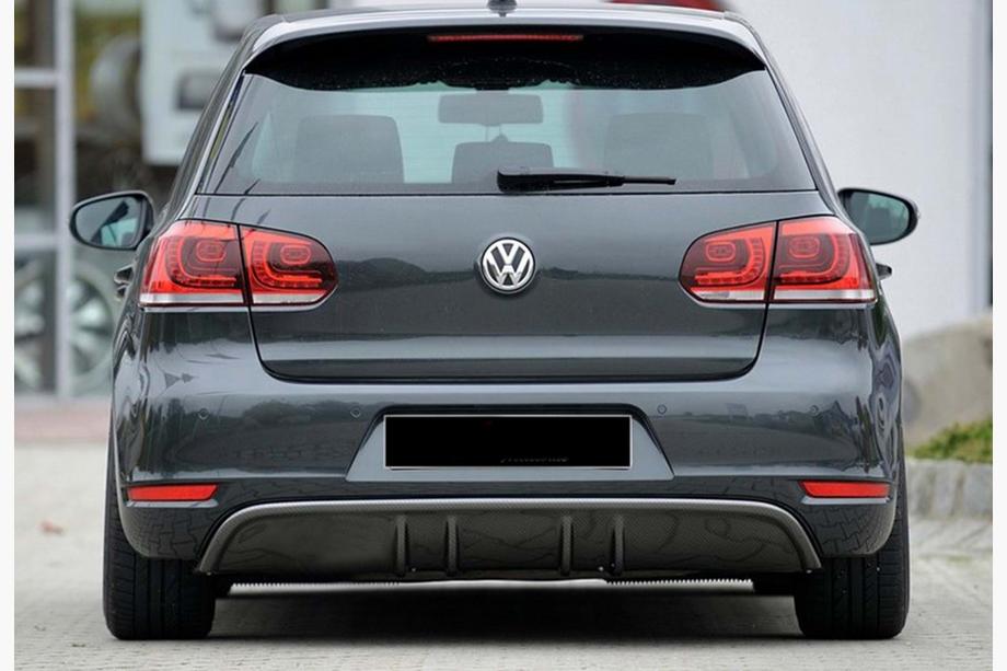 Volkswagen Golf 6 2008–2014 Takadiffuusori DPT V-3 (GTI, kiiltävän musta) Image