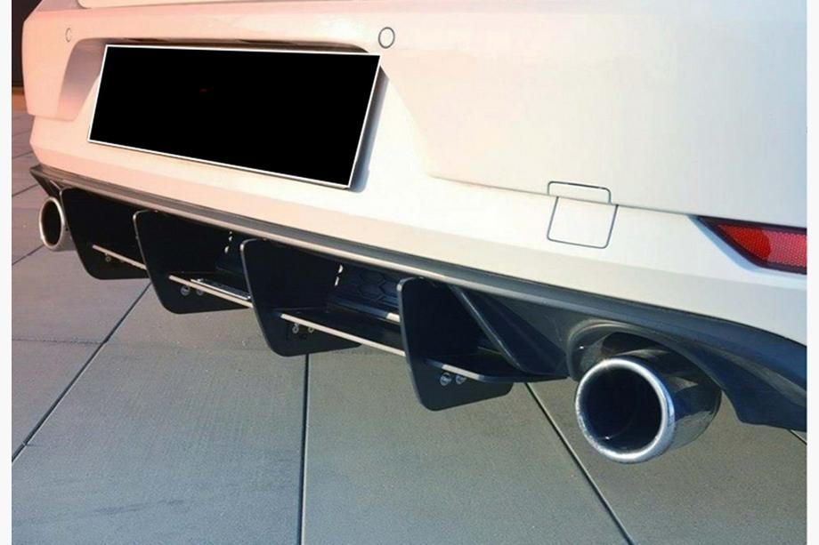Volkswagen Golf 7/E-Golf 2012–2020 Takaldiffuusori DPT V-2 (GTI, 2017-2019, mattamusta) Image