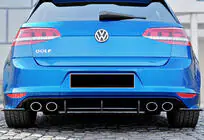Volkswagen Golf 7/E-Golf 2012–2020 Takadiffuusori DPT V-4 (R / R-Line, 2012-2019, mattamusta) kuva 4
