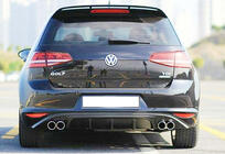 Volkswagen Golf 7/E-Golf 2012–2020 Takadiffuusori DPT V-6 (2012-2017, kiiltävä musta) kuva 4
