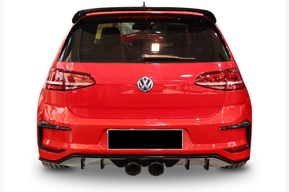 Volkswagen Golf 7/E-Golf 2012–2020 Takadiffuusori DPT V-7 (2012-2017, kiiltävä musta) Image
