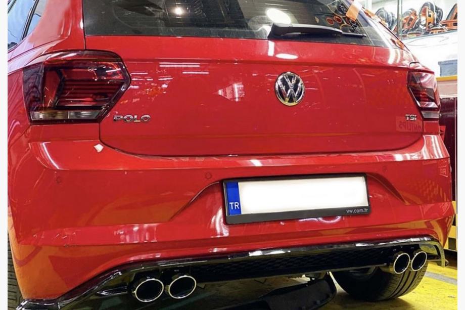 Volkswagen Polo 2017– Takadiffuusori DPT V-1 (kiiltomusta) Image