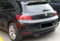 Volkswagen Scirocco 2008–2017 Takadiffuusori DPT V-2 (2008-2013, kiiltomusta) kuva 1