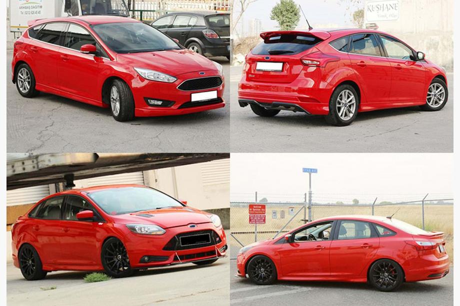 Ford Focus III 2011–2017 DPT kylkihelmat (SD, 2015-2017, kiiltävä musta) Image