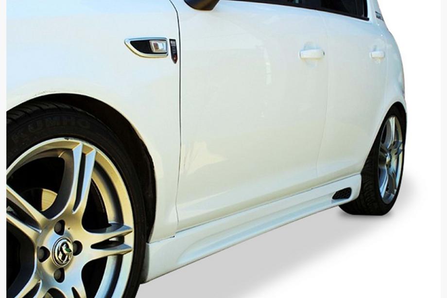Opel Corsa D 2007–2014 Sivuhelmat DPT V-2 (kiiltävä musta) Image